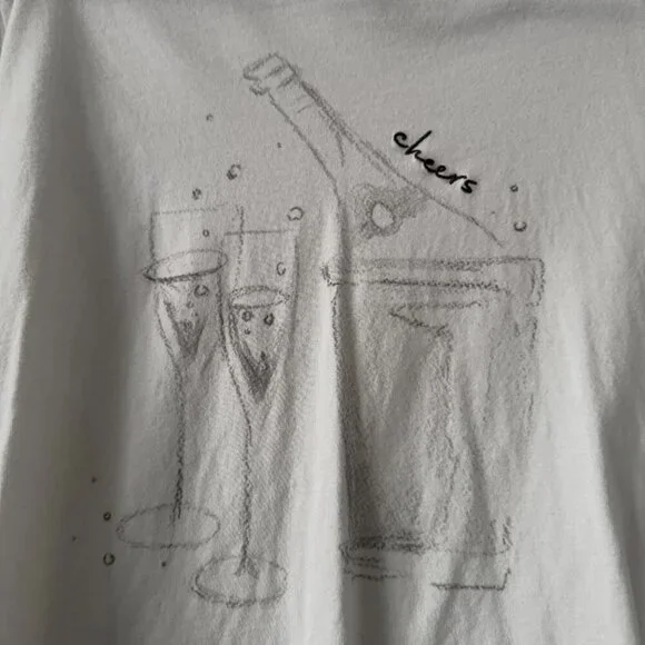 Abercrombie & Fitch | NWOT Graphic Short Sleeve T-Shirt in White Size Large - Picture 3 of 8